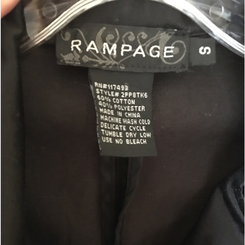 Rampage Elegant Black Double-Breasted Women's Coat - Picture 10 of 14